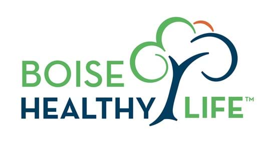 Logo that reads "Boise Healthy Life"